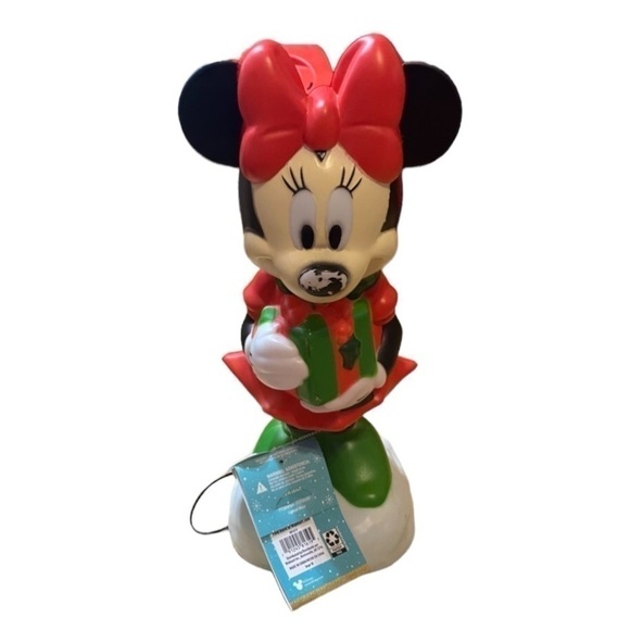 Minnie Mouse Blow Mold NEW Disney Red Black Battery Operated Christmas Decor - Picture 1 of 5